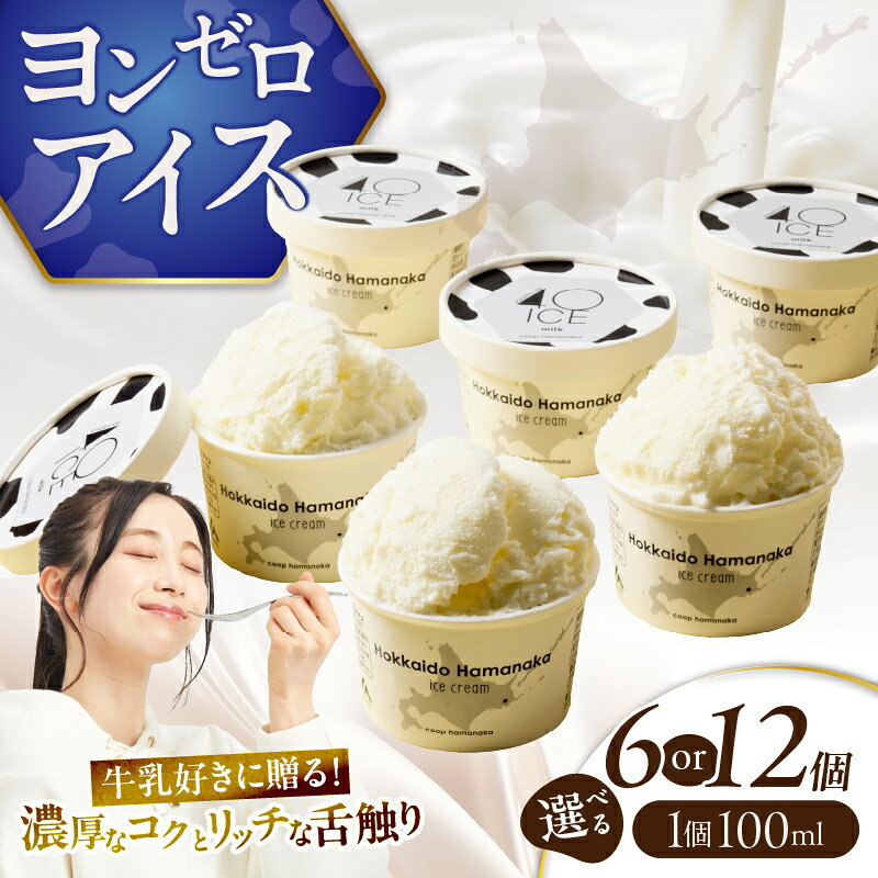 【ふるさと納税】《個数が選べる》【タカナシ北海道4.0牛乳使用!!】ヨンゼロアイス 6個 12個 北海道 アイスクリーム アイス 乳製品 ミルク 濃厚 ミルキー カップアイス スイーツ デザート ご褒美 お菓子 おやつ おすすめ ギフト 贈り物 プレゼント 冷凍 浜中町 送料無料