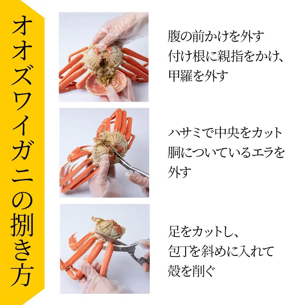 【7営業日以内発送】訳あり オオズワイガニオス 中サイズ (約200-350g) 浜ゆで 2kg (6～10尾入) AS176