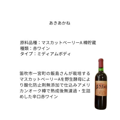 東晨洋酒 あきあかね 無添加ワイン【1706025】