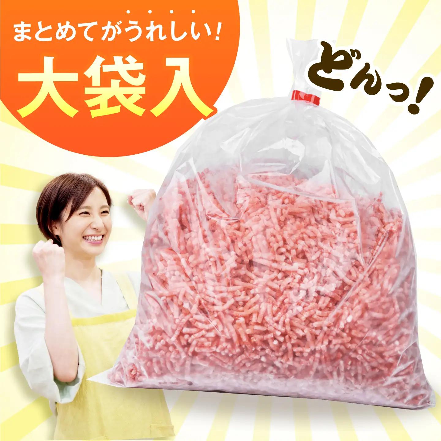 豚肉ミンチ 計2kg 藤井ファーム[AWAF091]ひき肉
