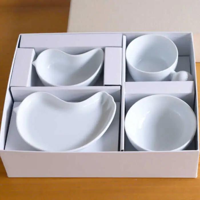 【白山陶器】【PiPi】お子様用食器 ホワイト 5点セット【波佐見焼】[TA196]