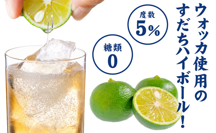 BiBiすだちハイボール 250ml×12本入り 1ケース 一般財団法人さなごうち 《30日以内に出荷予定(土日祝除く)》│ すだち スダチ ハイボール お酒 酒 ご当地ハイボール 徳島県 佐那河内村