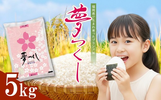 4J1 夢つくし(精米) 福岡県産ブランド米  5kg