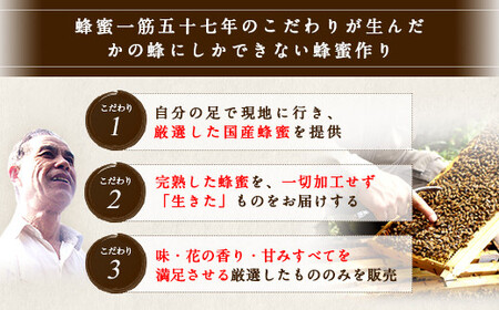 ＜国産＞かの蜂 九州レンゲ蜂蜜【600g】採蜜できる量が少ない貴重な純粋蜂蜜　024-008
