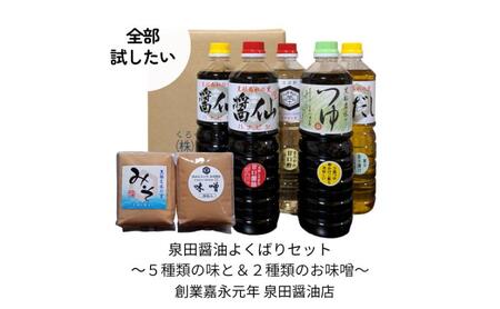 調味料セット 泉田醤油 醤油 だし 味噌 酢 調味料セット