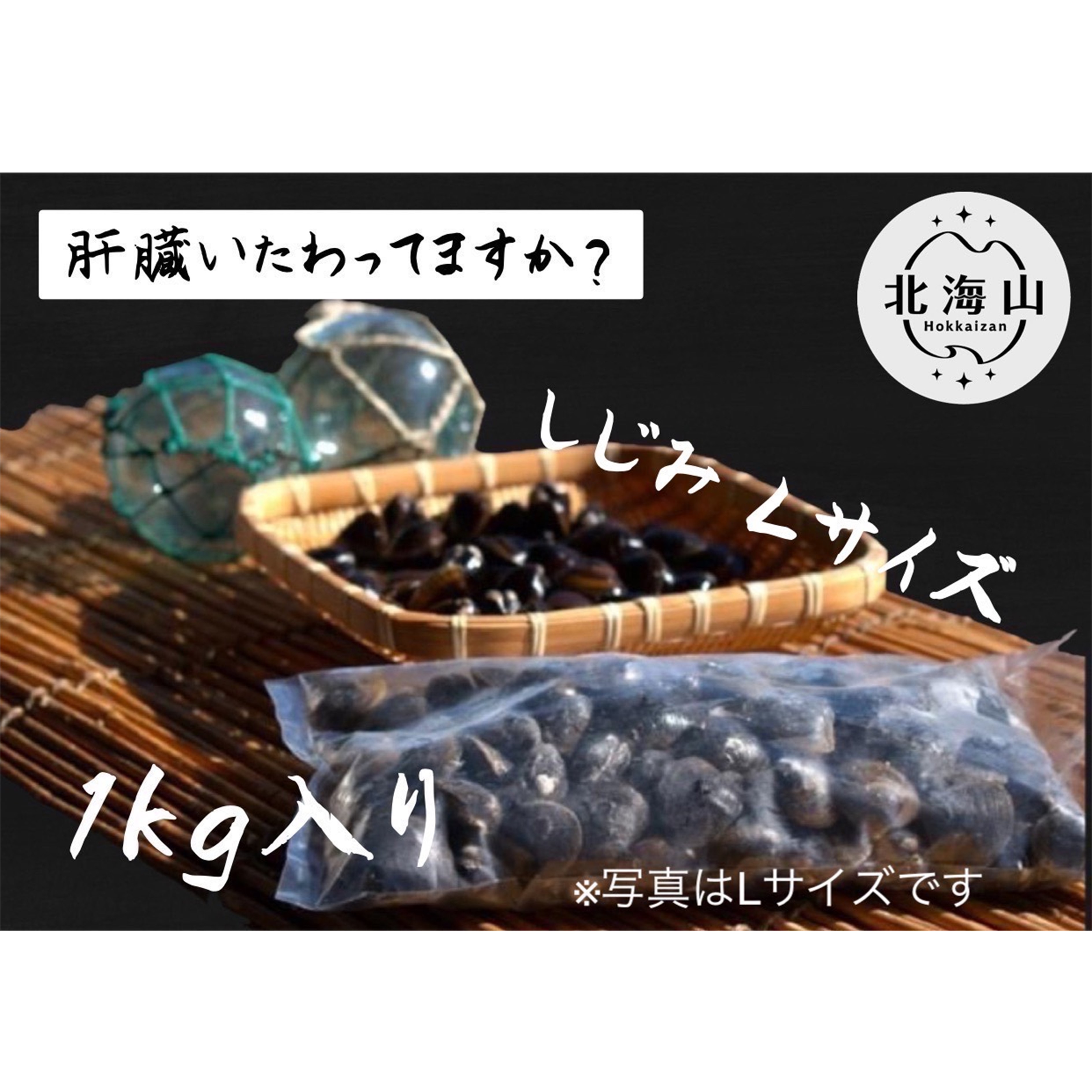 北海道豊頃産 しじみ　L サイズ １㎏［北海山］