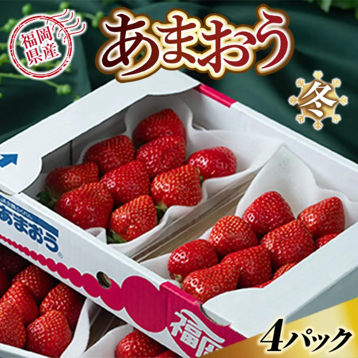 いちご あまおう 冬 4パック いちご