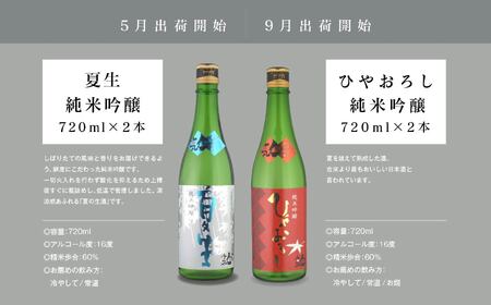 【定期便】年4回届く！人気酒造の季節限定酒を飲み比べ 人気一 日本酒 酒 限定 アルコール 吟醸 純米 酒造 酒蔵 おすすめ お中元 お歳暮 ギフト 二本松市 ふくしま 福島県 送料無料 酒 酒 酒 
