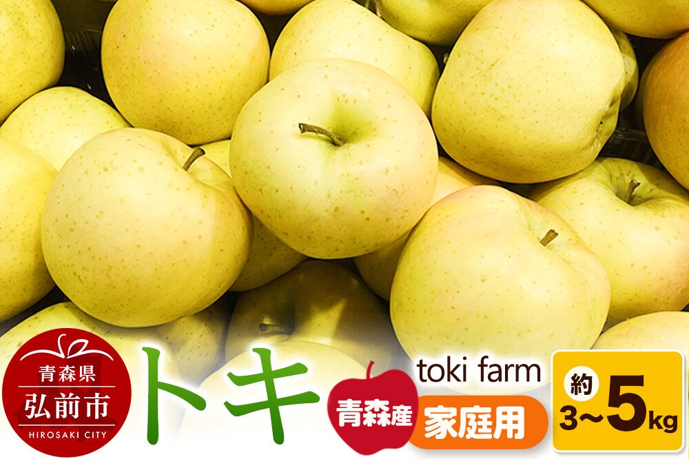 
                  【26年9月中旬～クール便発送】りんご トキ【選べる約 3kg／5kg】家庭用 toki farm [クール便 アップル おいしい りんご 果実 果物 美味 林檎 青森県 弘前市]
                