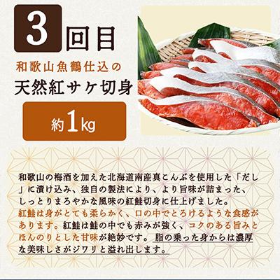 ふるさと納税 印南町 【毎月定期便】海鮮セットF(銀鮭切身・サバフィレ・紅鮭切身)全3回 |  | 03