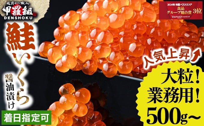 
            ＜寄附殺到！現在3月発送受付中＞ 大粒 鮭いくら 醤油漬け 500g / 1kg【甲羅組 いくら イクラ さけいくら 魚卵 海鮮 魚介類 いくら丼 海鮮丼】[024-a055/024-a255]
          