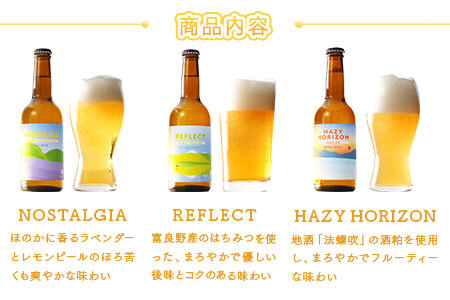 中富良野オリジナルクラフトビール3本セット【合同会社　NAKAFURANO BREWERY】【CA-001】