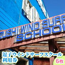 【ふるさと納税】【逗子ウインドサーフスクール】逗子ウインドサーフスクール利用券 6枚　【地域のお買い物券・サーフィン】