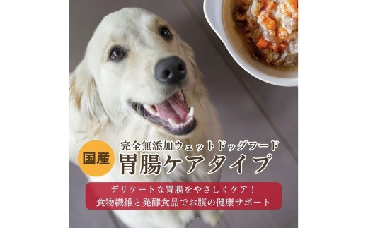 【国産ドッグフード】野菜と鹿肉ドッグフード[無添加ウェットドッグフード] 胃腸ケアタイプ (5パック)　ウェットドッグフード／無添加／ペットケア／ペットフード／ドッグフード 国産／犬／犬のエサ／餌　IC00032