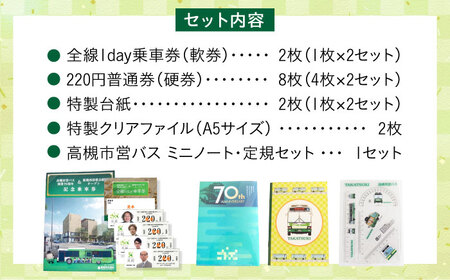 記念乗車券＆オリジナルグッズセット 新関西将棋会館オープン記念 バス 乗車券 乗り放題 観光地 非売品 記念品 将棋 大阪府高槻市/高槻市営バス（高槻市交通部）[AODB002]
