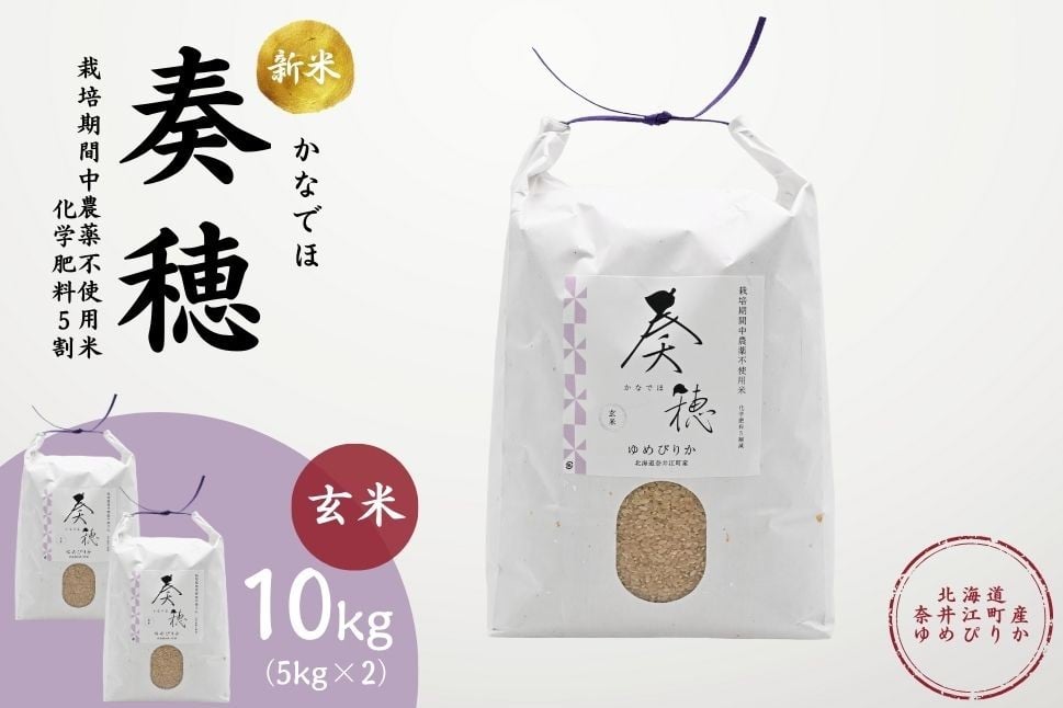 
            北海道奈井江産ゆめぴりか『奏穂（かなでほ）』　10kg　栽培期間中農薬不使用米（化学肥料5割減）
          