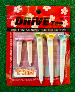 DRIVE TEE ドライブティー ルール適合品 花びら型ゴルフティー スター MIX （ ライン入り ロング 3本 / ショート 2本 ）× 4セット | スポーツ ゴルフ ゴルフグッズ 花びら型カ