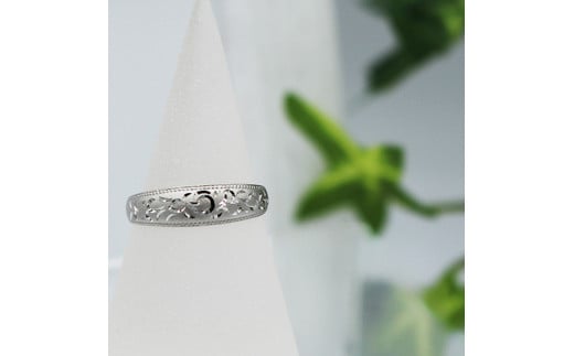 【ふるさと納税】 純プラチナ 唐草リング Pt999 (17184)