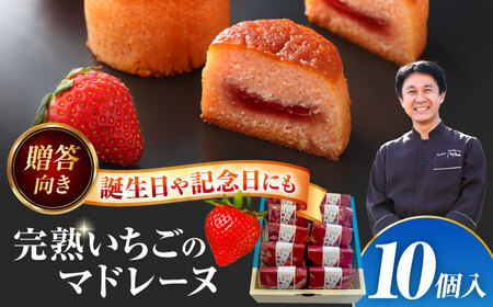 いちごのマドレーヌ いちご農園 10個入 マドレーヌ【配達不可：離島】[AEAU006]
