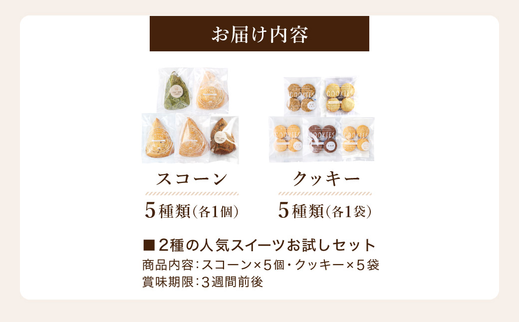 グルテンフリー 低糖質スイーツ お試しセット クッキー5種 スコーン5種 / スイーツ マフィン 焼き菓子 詰め合わせ 朝食 お菓子 焼菓子 糖質オフ ダイエット 個包装 ギフト（小麦粉・砂糖・トラン