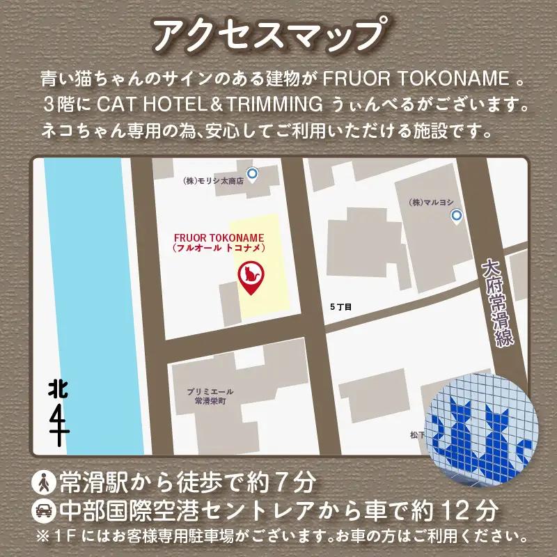 CAT HOTEL & TRIMMING　うぃんべる　宿泊利用券　3匹専用プラン│ペットホテル 宿泊券 猫 1泊2日 愛知県 常滑市