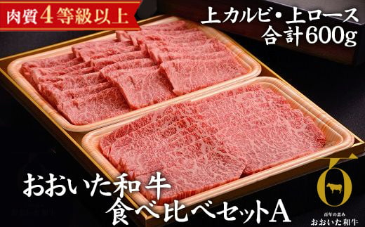 
おおいた和牛 牛肉 食べ比べ セット A ( 上カルビ & 上ロース ) 計600g (300g×2種類) お肉 黒毛和牛 和牛 肉 焼肉 焼き肉 バーベキュー BBQ ギフト プレゼント カルビ ロース【1089358】
