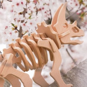 パズル 恐竜 トリケラトプス Sサイズ 立体 パズル