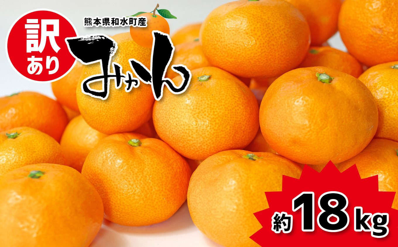 
訳あり みかん 18kg 大小混合 果物 熊本県なごみ町産 | 熊本県 熊本 くまもと 和水町 なごみまち なごみ みかん ミカン 蜜柑 柑橘 柑橘類 温州 果物 フルーツ 不揃い キズ スレ
