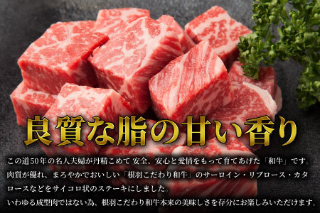 国産黒毛和牛 根羽こだわり和牛 サイコロステーキ 1.2kg(400g×3)サーロイン・リブロース・カタロース