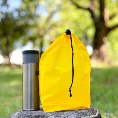 ふるさと納税 名古屋市 【L・5L・黄色】 大きめナイロン巾着袋　スタッフバッグ　スタッフサック