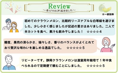 クラウンメロン白等級　2玉入（1玉約1.1kg以上）　