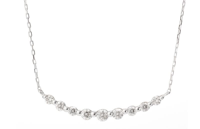 アルカンシェル K18WG ダイヤペンダント（計 0.2ct）【鑑別書付き ジュエリー プレゼント ギフト ファッション アクセサリー 贈り物 贈答 お祝い 記念日】 J009-4