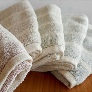 ＜フェイスタオル8枚組＞オーガニックコットンフェイスタオル (34×80cm) かすみNB