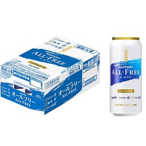 【毎月定期便】サントリー「オールフリー」500ml×24本全6回【配送不可地域：離島・沖縄県】【4001772】