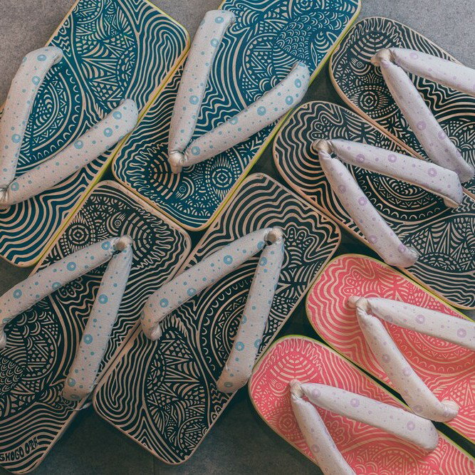 【ふるさと納税】ハザコ下駄 下駄 メンズ レディース サイズ 選べる ゲタ おしゃれ ヒノキ Woman Mサイズ(22.5cm~24.5cm) Lサイズ(24.5cm~26cm)　Men Mサイズ(25cm~27cm) Lサイズ(27cm~28.5cm)