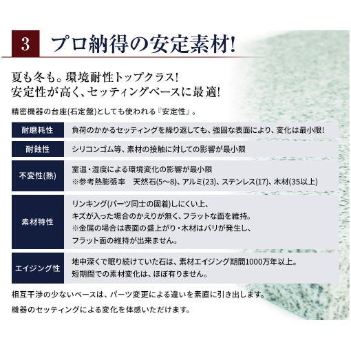 黒御影石オーディオボード 30×20×3cm 2枚セット_イメージ5