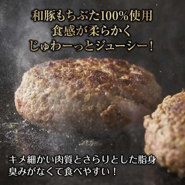 和豚もちぶた ハンバーグ 煮込み&チーズ 煮込み&チーズ 2種  2個入×各1袋 ミートソース チーズ デミグラス もちぶた100%使用 豚肉 ポーク 手軽 レトルト 冷凍 肉の片山 送料無料 新潟県