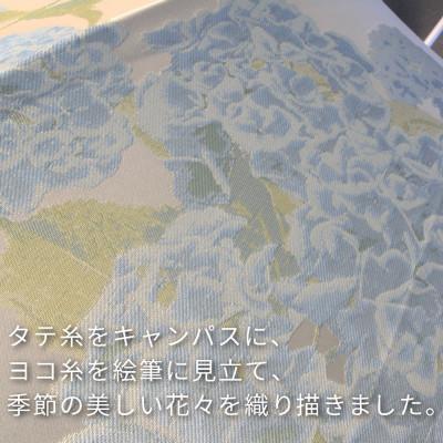 ふるさと納税 都留市 絵おり(紫陽花・ブルー)槙田商店の傘職人が作る大人にぴったりの上品な日本製の晴雨兼用婦人折傘 |  | 03