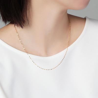 ふるさと納税 魚津市 K24 純金 ペタルチェーン 0.2φ ネックレス 45cm |  | 03