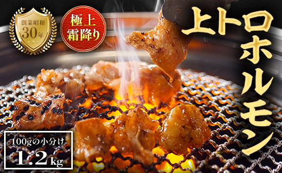 極上 霜降り 上トロ ホルモン 1.2kg 秘伝のタレ付き | 国産 上トロホルモン 霜降り ホルモン 冷凍 真空パック 家庭用 ホルモンうどん　八島丹山 京都 舞鶴