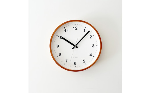 【A-165-lb】KATOMOKU plywood clock km-36m（ライトブラウン）