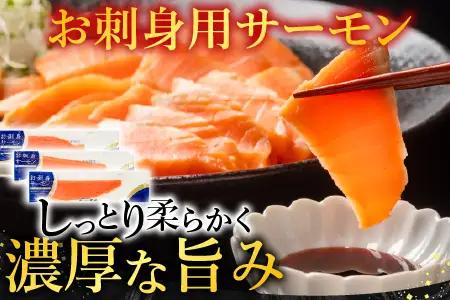 お刺身トラウトサーモン2～5本(計1kg)＆塩銀鮭切り身1切(約70g)×12P B-09094