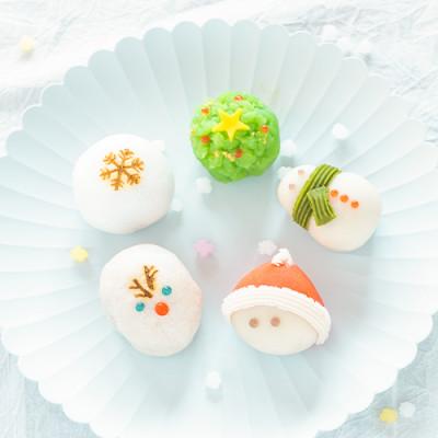 ふるさと納税 山梨県 12月上旬以降順次発送 クリスマス 【聖夜の上生菓子】 5種×2セット 計10個