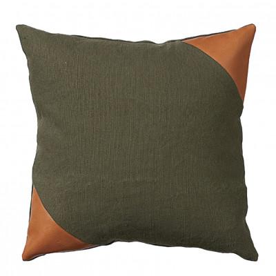 ふるさと納税 富田林市 Combination Cushion Triangle グリーン×キャメル【SWOF】 |  | 01