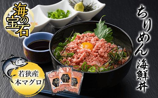 
海の宝石　ちりめん海鮮丼<若狭産 本マグロ> 40g×5袋 ふるさと納税 マグロ まぐろ 鮪 海鮮 海鮮丼 京都府 福知山市
