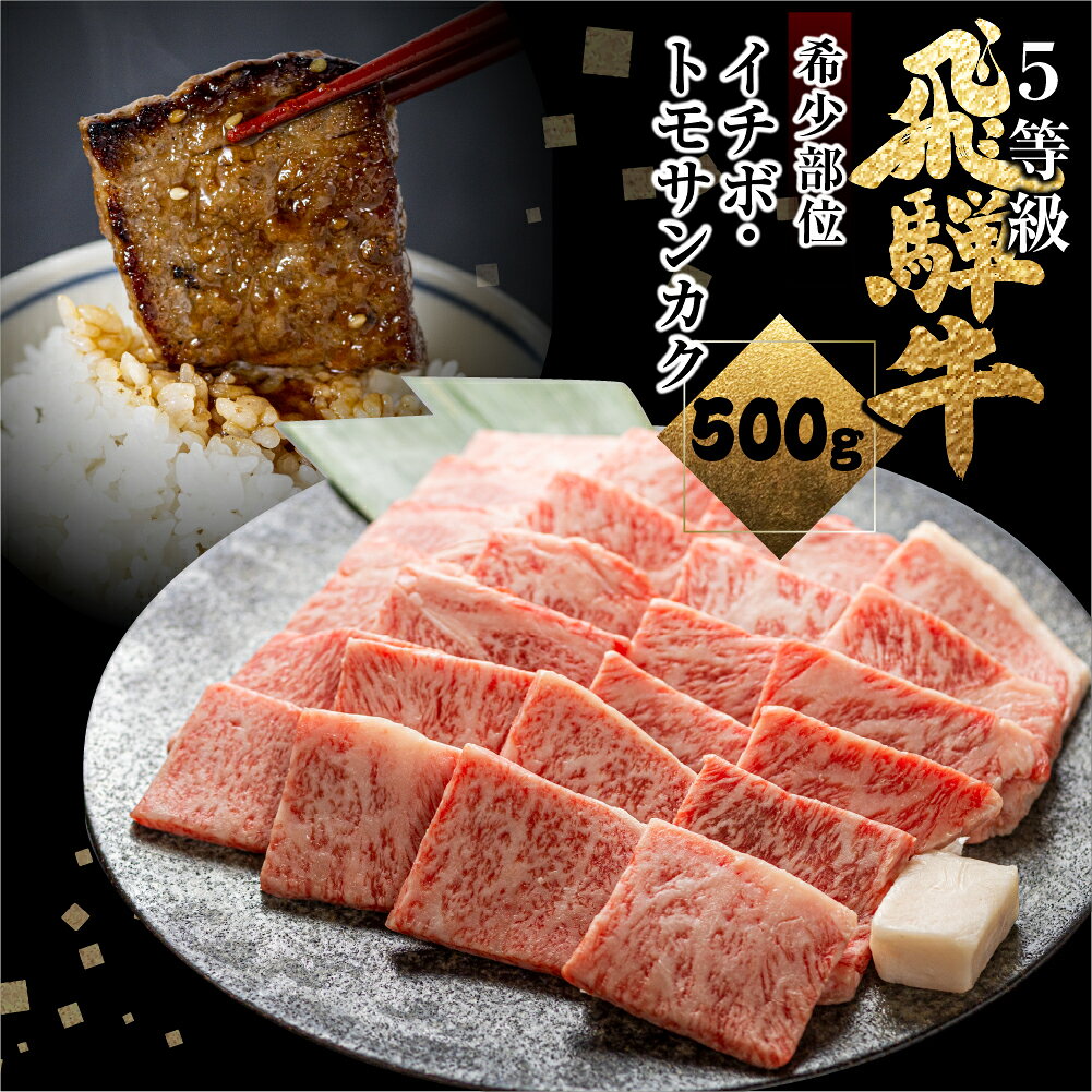 【ふるさと納税】＜8月から寄附額改定＞飛騨牛 希少部位 イチボ・トモサンカク 焼肉 計500g 焼き肉 BBQ 国産牛 国産 牛肉 肉 厳選 熟成 贈答用 肉の沖村 [Q2279]