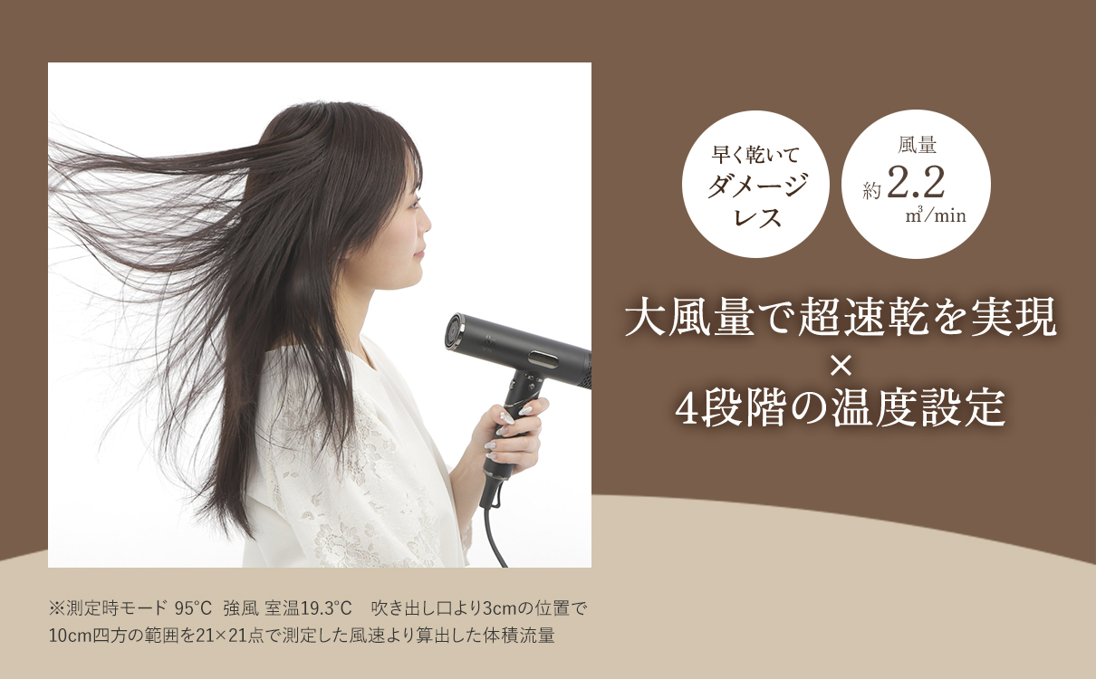 87saku ハナサク　ヘアドライヤー 【181001】 ドライヤー 高性能モーター プロ級 ヘアケア 大風量 超速乾 温度設定 風量調整 髪質 カスタマイズ スタイリング 軽量 コンパクト 折りたた