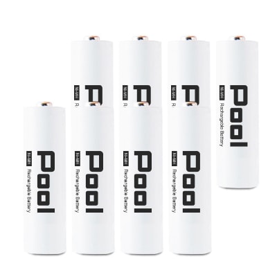 ニッケル水素電池Pool-プールー(単3形充電池8本+4ポート充電器)セット