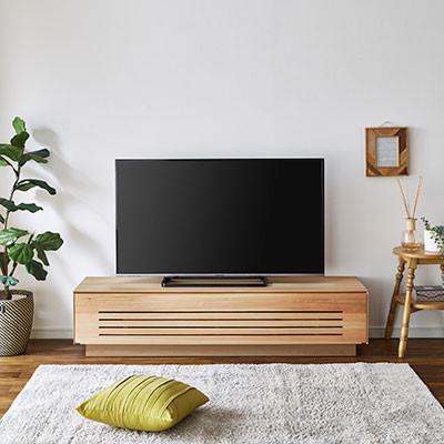 ふるさと納税 大川市 テレビ台 ルーチェ ヒノキ無垢【サイズ:幅154-204cm、カラー:ヒノキ無垢】