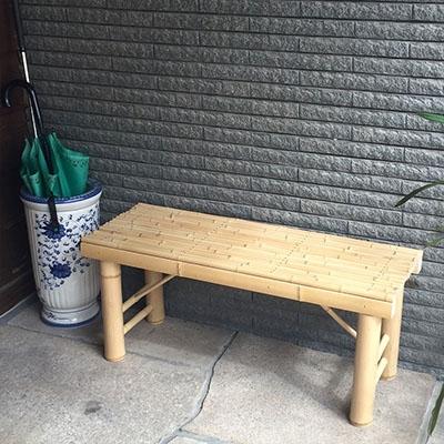 ふるさと納税 亀岡市 京竹工芸の竹製ベンチでゆっくりくつろぎの時間　竹製ベンチ(床几) |  | 01
